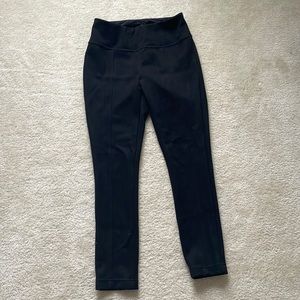 Andrew Marc black suede leggings / pants